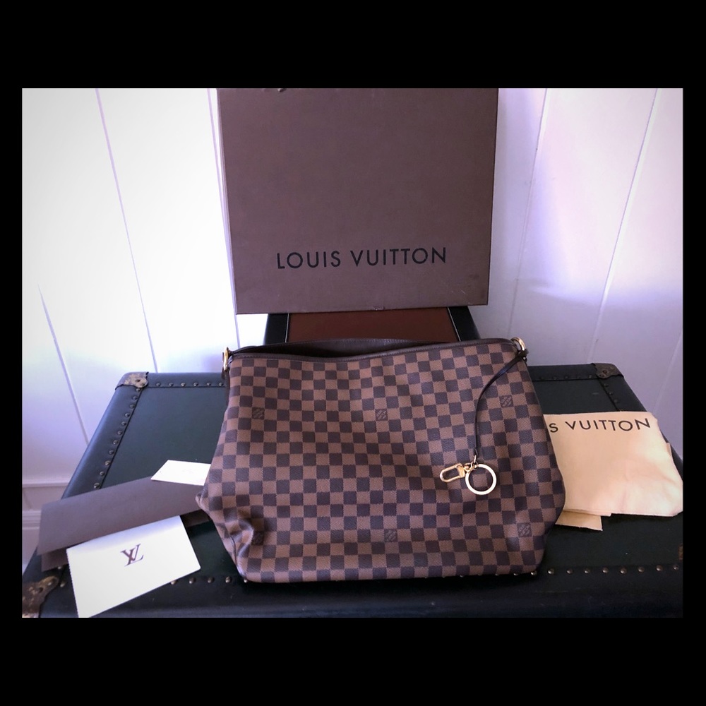 Delightful MM Damier Louis Vuitton Authentic.